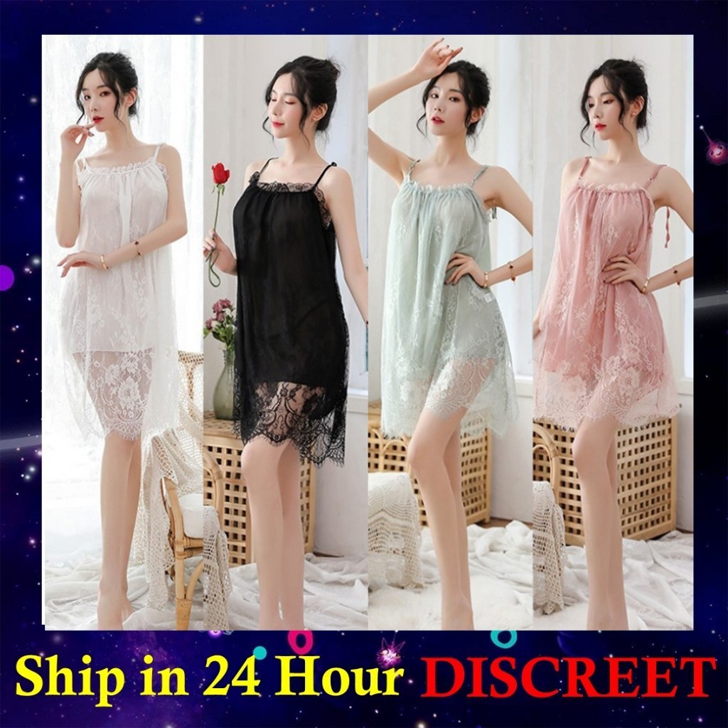 Sexy Lingerie Pajamas princess fairy style lace suspender nightdress small fresh summer thin Nightwear Pyjamas SD04