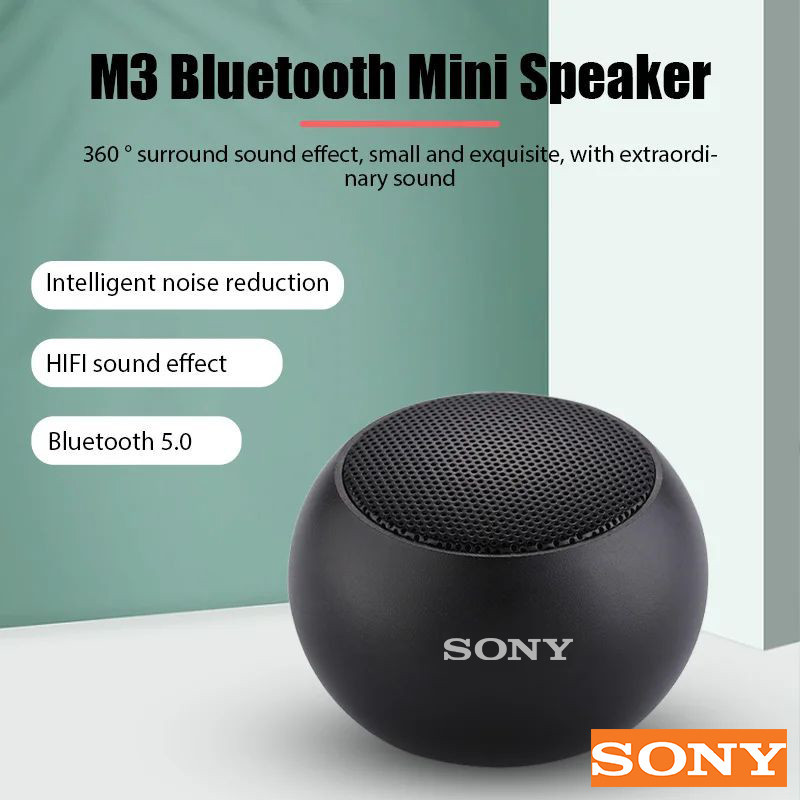 【Readystock】 Sony M3 Bluetooth speaker mini speaker wireless speaker mini audio smart portable bluetooth speaker bass small speaker tiny