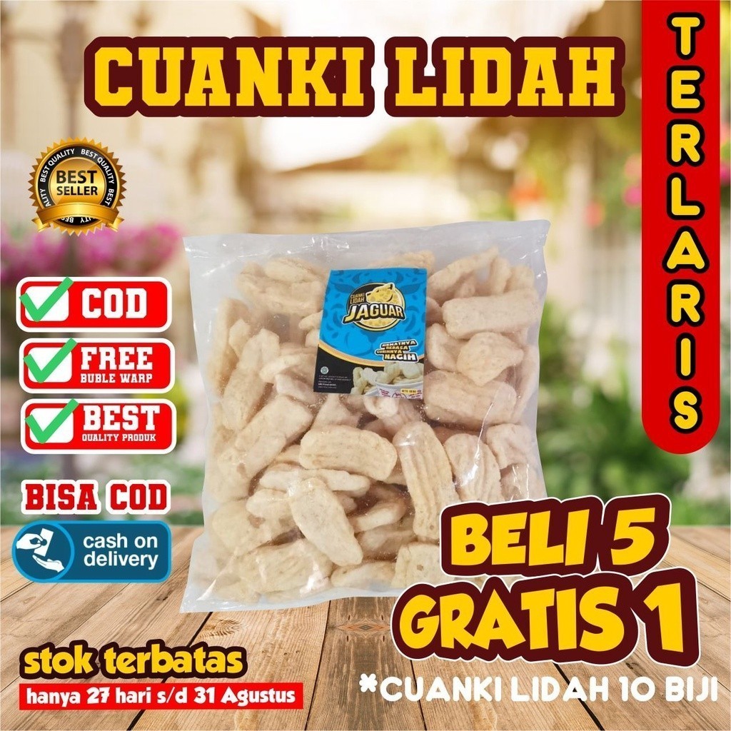 Reliable Quality CUANKI LIDAH 100 Biji TOPING BASO ACI CUANGKI KERING KHAS GARUT PILUS CIKUR SIOMAY MINI TAHU Durable - Image 2