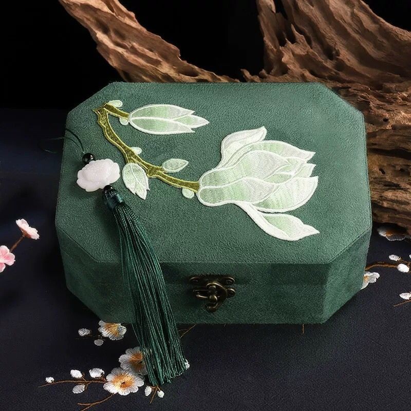 Vintage Jewelry Box Dark Green Classical Jewelry Box Jewelry Box European Jewelry Box Storage Box Bracelet Cosmetic Box Necklace Vintage Jewelry Box Dark Green Classical Jewelry Box Jewelry Box European Jewelry Box Storage Box Bracelet Cosmetic Box Neckla
