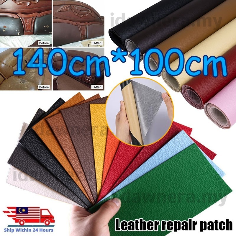 140*100cm Leather Repair Self-Adhesive Patch Sofa Car Seat repairing Leather Fabric Bag Jacket Kulit Pelekat Stiker PU