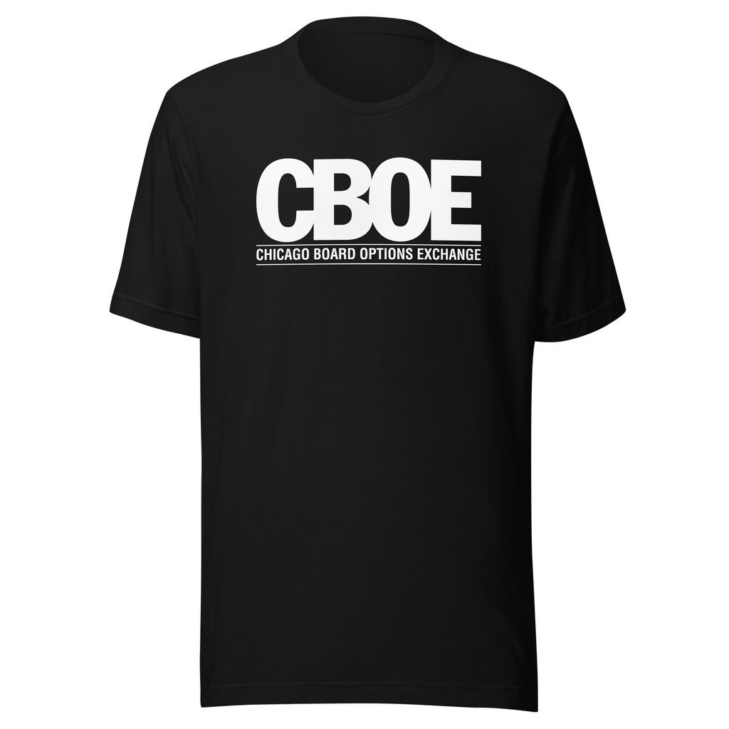 Brand New Cboe Chicago Board Options Exchange Unisex T-Shirt S5Xl