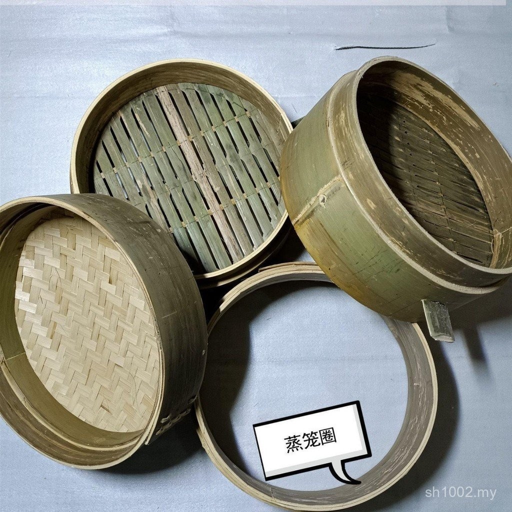 Steamer Bamboo Steamer Bamboo Xiaolongbao Household Commercial Deepened Handmade Bamboo Steamer Green Skin Steamer Steamer Small Q8SJ