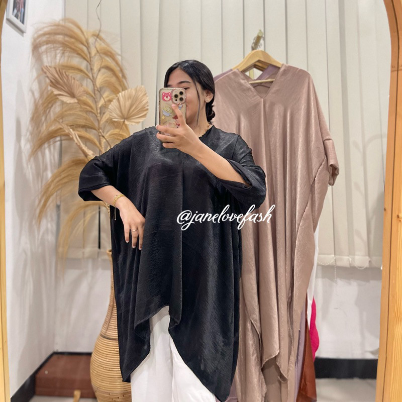 Aruna SHIMER TUNIC KAFTAN BLOUSE (TOP ONLY)