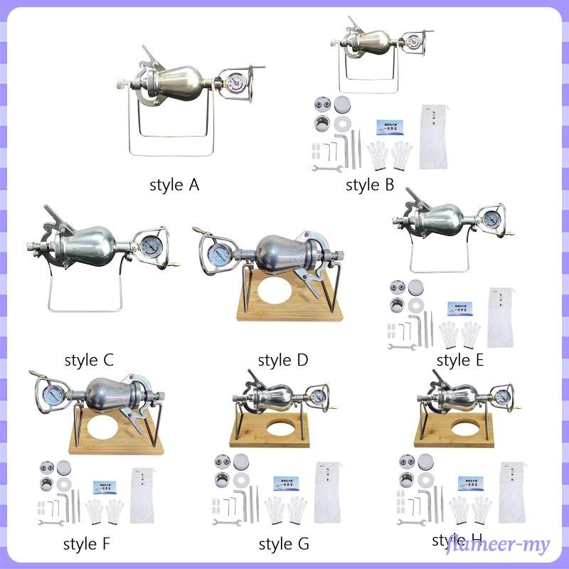 [FlameerMY] popcorn Maker Decoration Gourd Type Hand Popcorn Machine Stainless Steel Popcorn