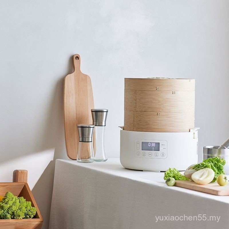 [10,000 People Collection] olayks Instant Bamboo Cage Electric Steamer Household Multifunctional Cooking Integrated Pot Xiaolongbao Steamed Breakfast Machine Dormitory