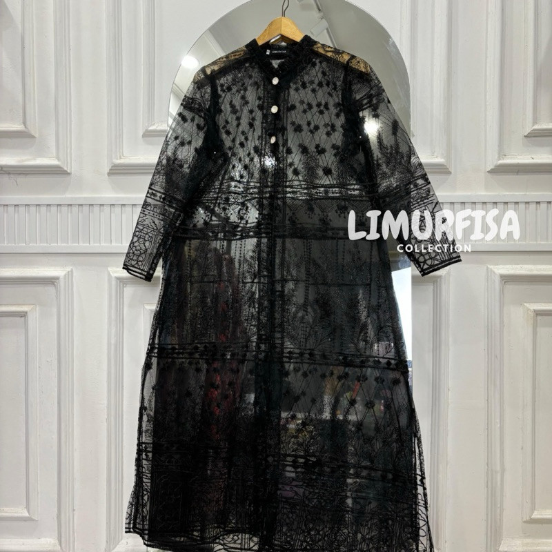 Durable Versatile Khalisa Tile Sapto Ethnic outer Tille Brocade Long Sleeve Kebaya Tunic women's top outher brukat Em... - Image 5