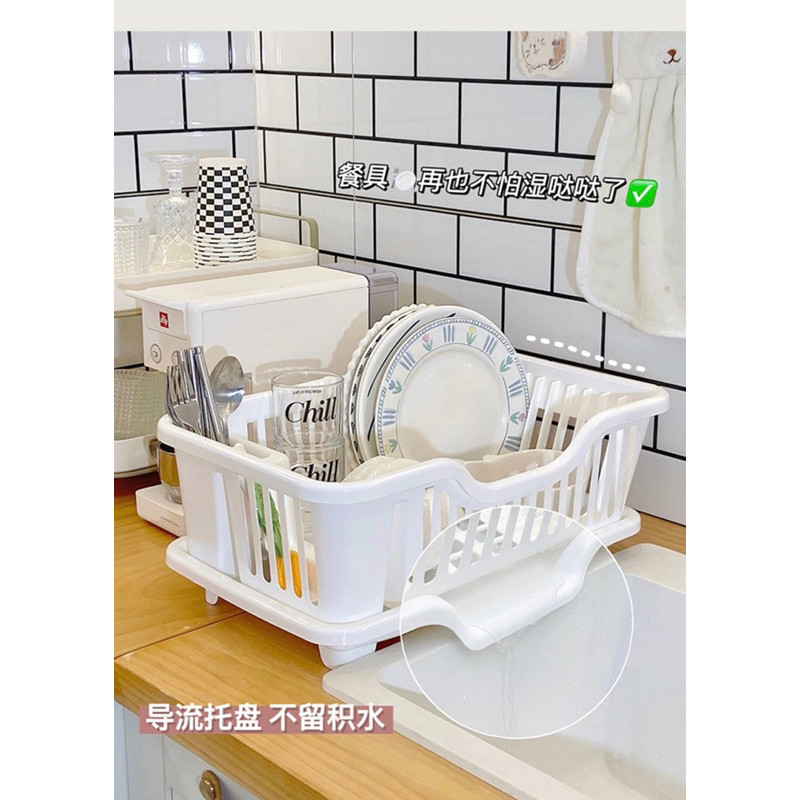 [New] Multi-purpose Multi-Compartment Bowl Upside-Down Basket Shelf With Smart Spoon And Chopsticks Tray New Model Dishwasher Tray With Drain Slot