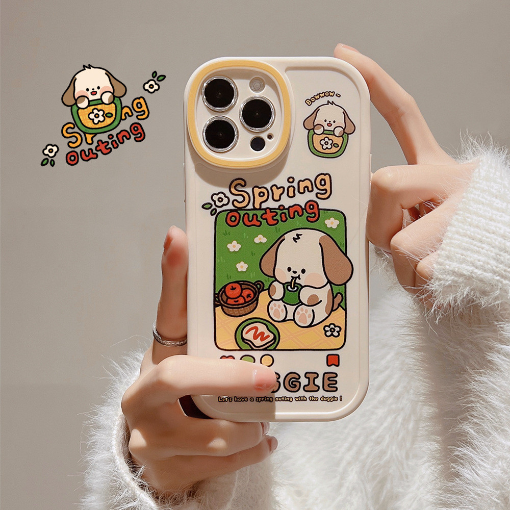 Picnic Dog Nova7 Cartoon Huawei P60 Phone Case Cute Enjoy 20E Suitable for Mate50 Soft Cover