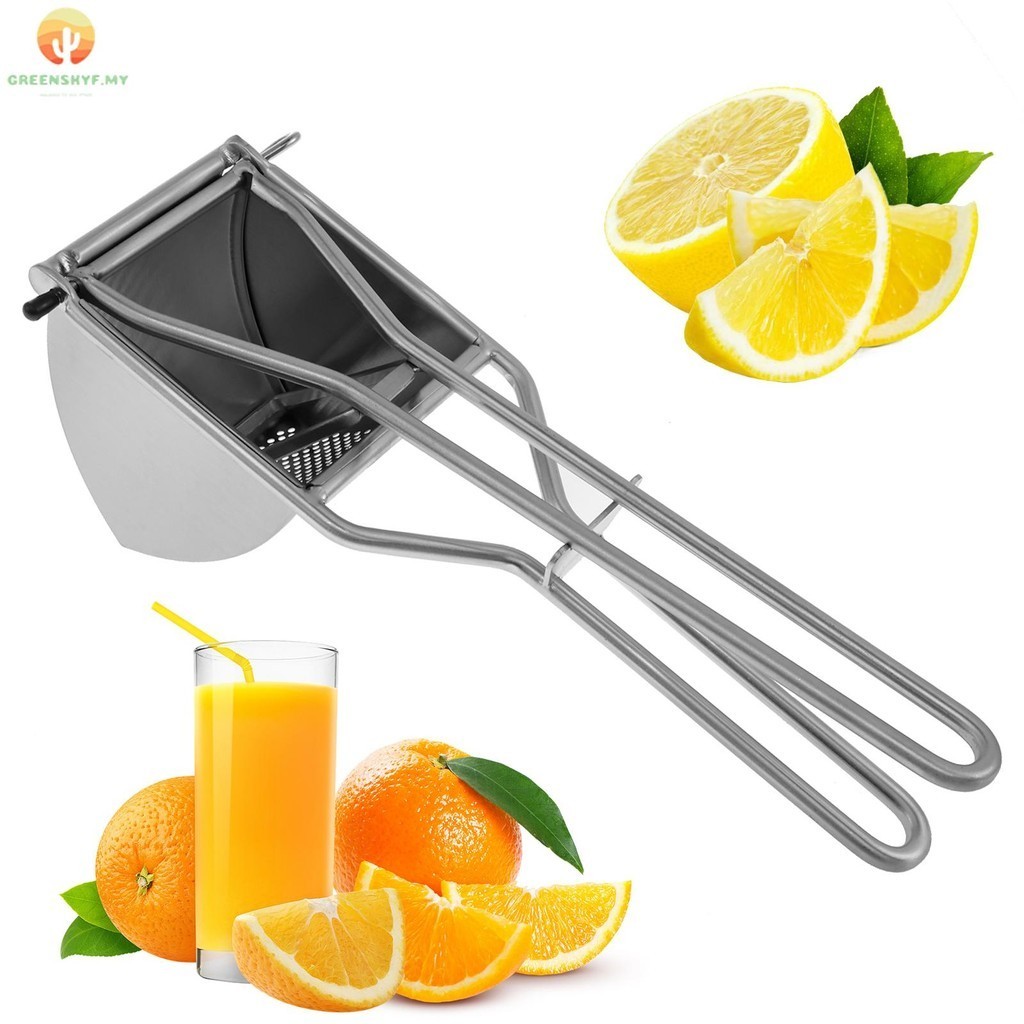 Lemon Squeezer Stainless Steel Lemon Squeezer Juicer Handheld Citrus Juicer Heavy Duty Citrus Press Juicer Labor Saving Manual Juicer Handheld Juicer Squeezer for Lemon SHOPSKC8141