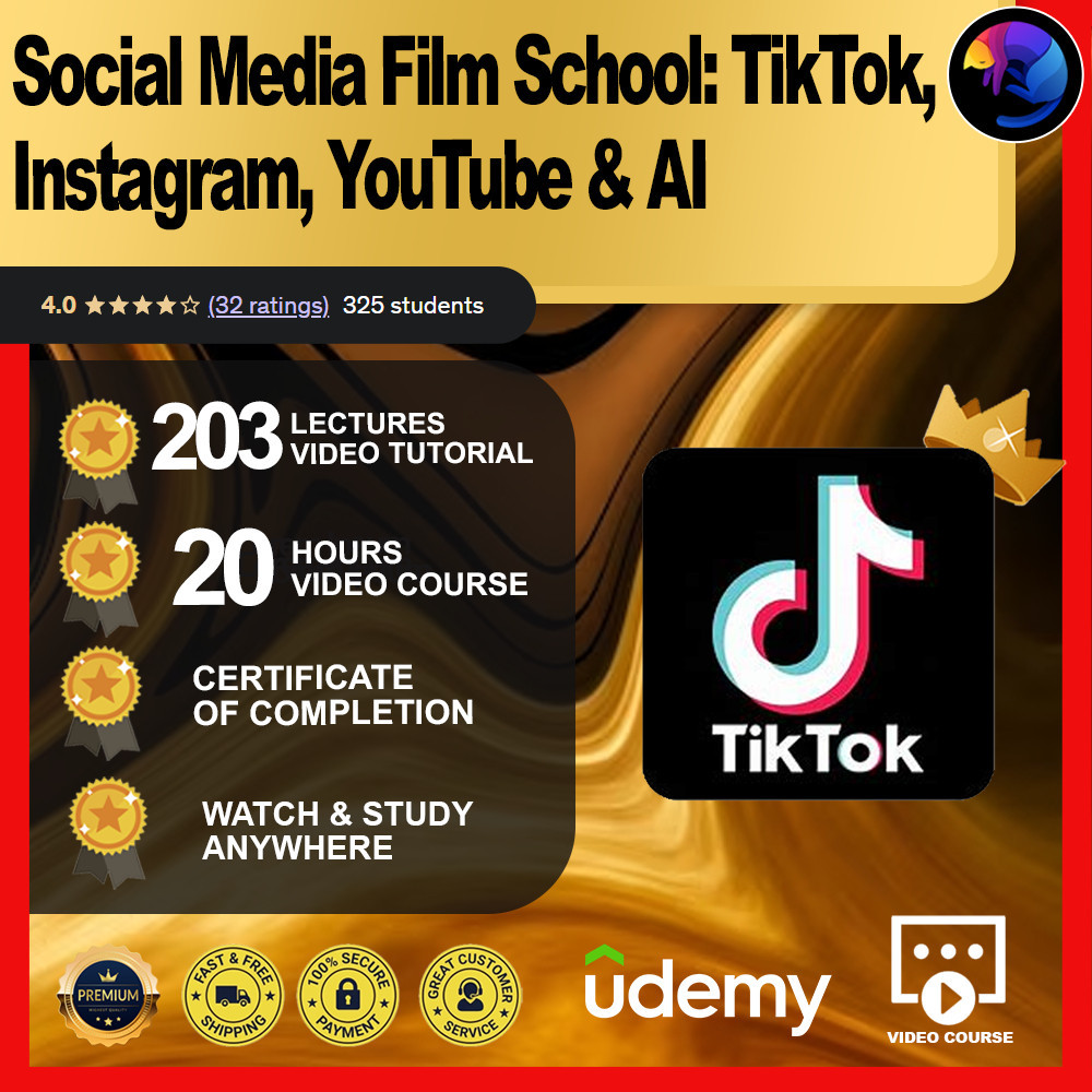 [Video Course] Social Media Film School: TikTok, Instagram, YouTube & AI