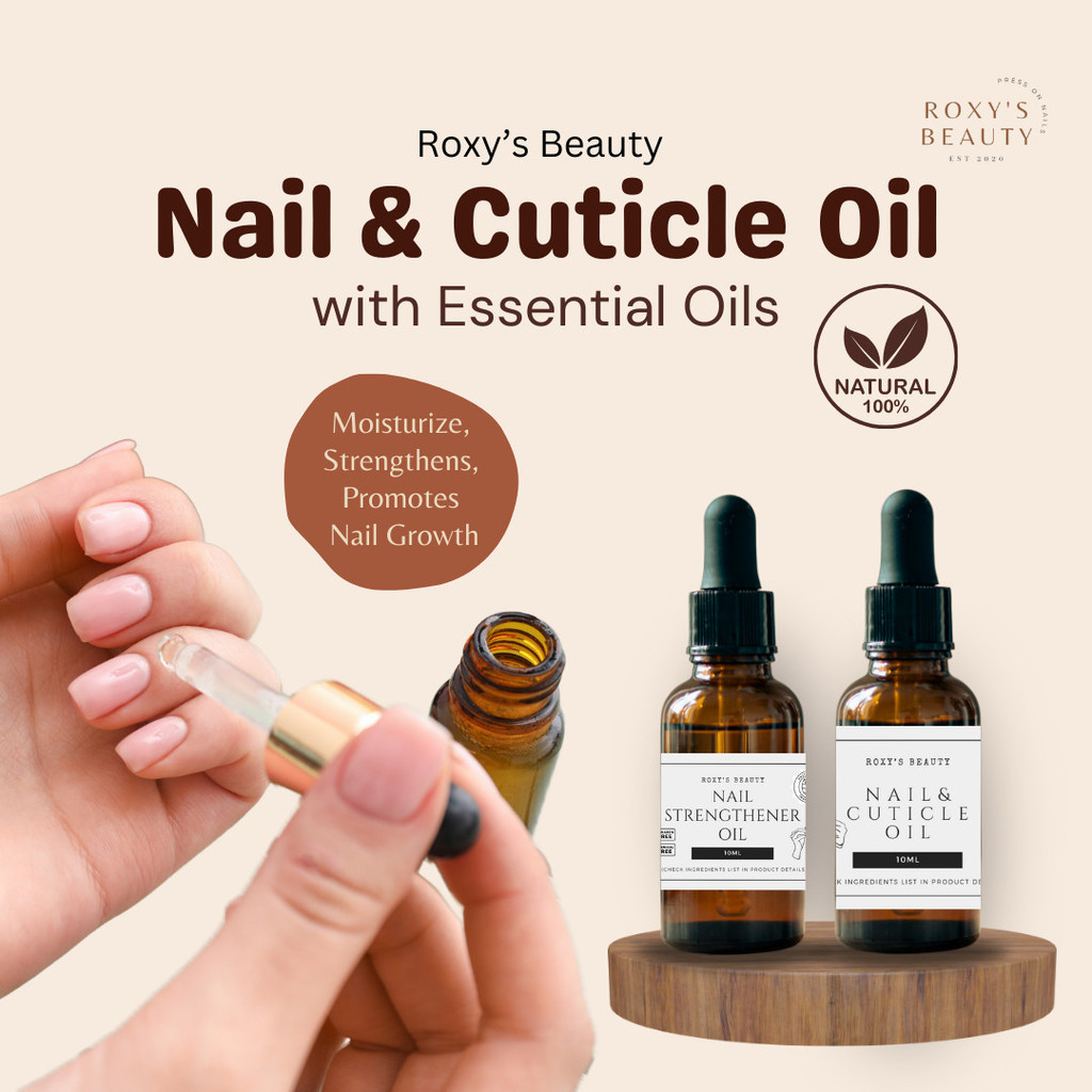 Roxy's Beauty Nail & Cuticle Oil 10ml | Natural, Strengthening & Nourishing