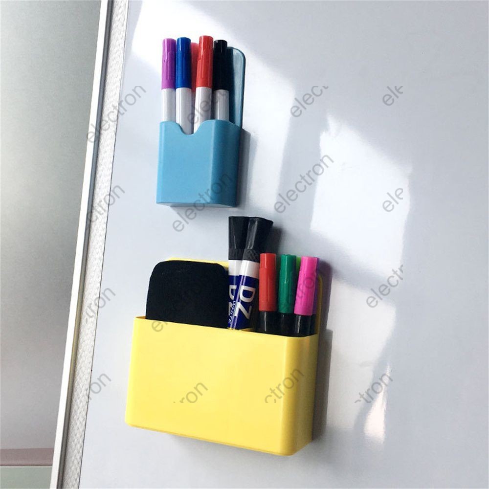 Magnetic Storage Box Stationery Storage Supplies Plastics Magnetic Absorption Storage Box Desktop Storage Box White Magnetic Whiteboard Sticker Stereoplasm Election