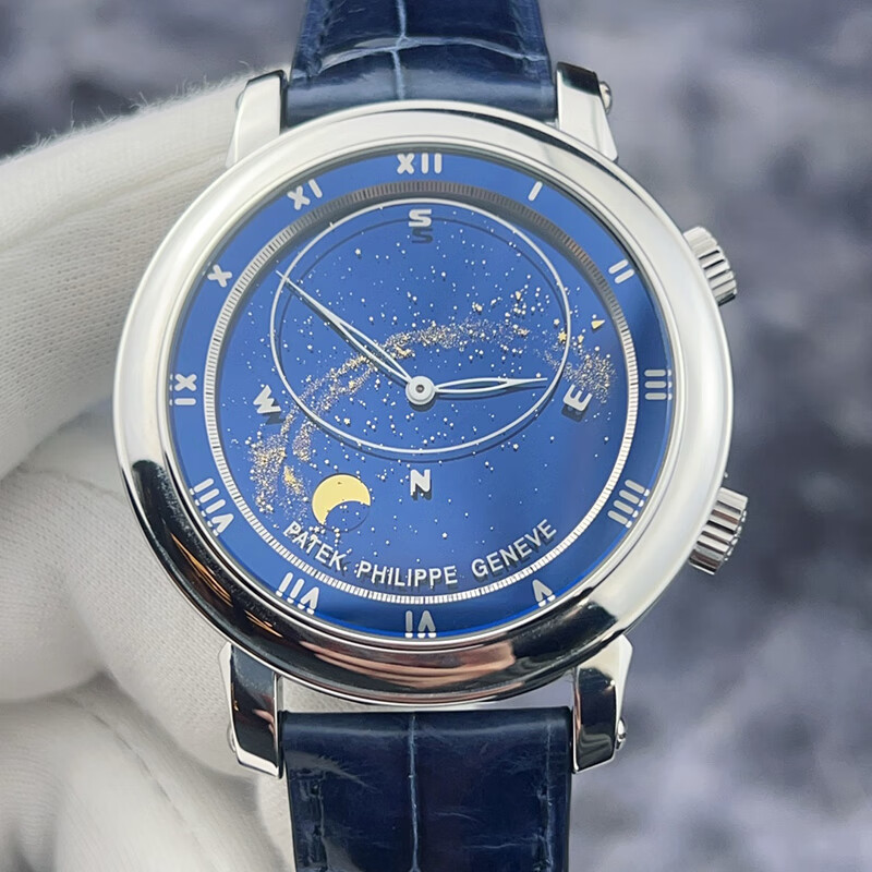 Pp Super Complex Function Timepiece Series 5102G First Generation Starry Sky Moon Phase Sky Picture Side Carving Discontinued Collection Style