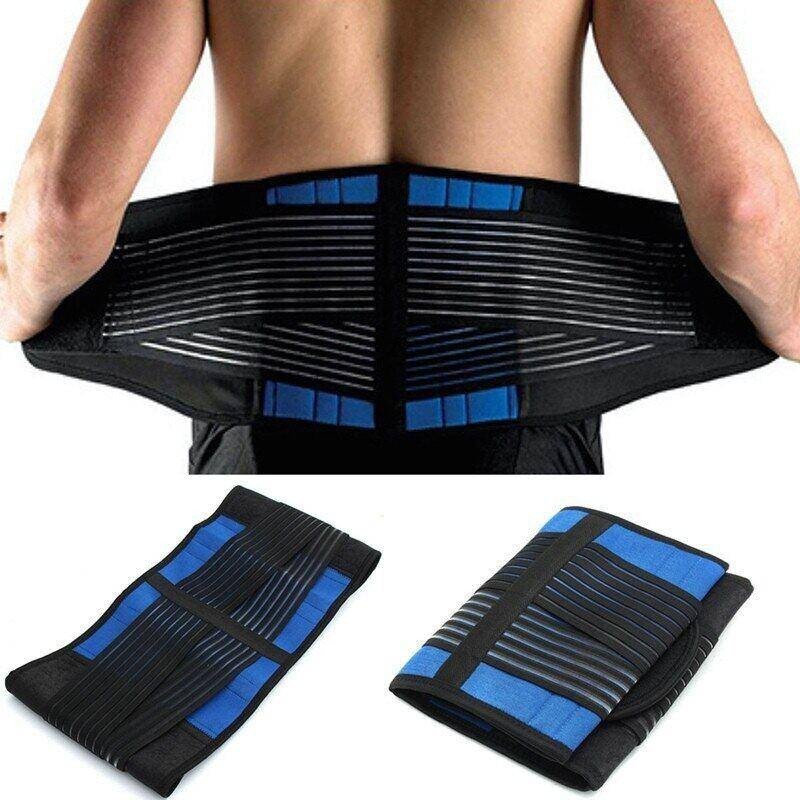 【READY STOCK Johor】Adjustable Neoprene Double Pull Lumbar Back Pain Waist Posture Back Support Slimming Belt Waist Brace