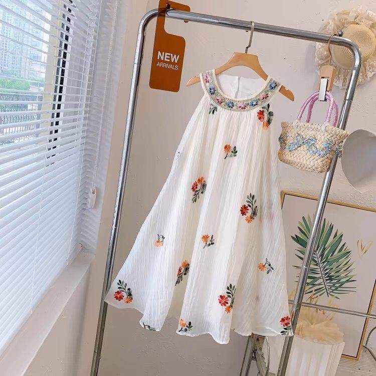 Girls Dresses Girls Dresses Beach Dresses Fashionable Girls Sling Dresses Gauze Dresses Children's Clothing Children Princess Dresses 24.6.14