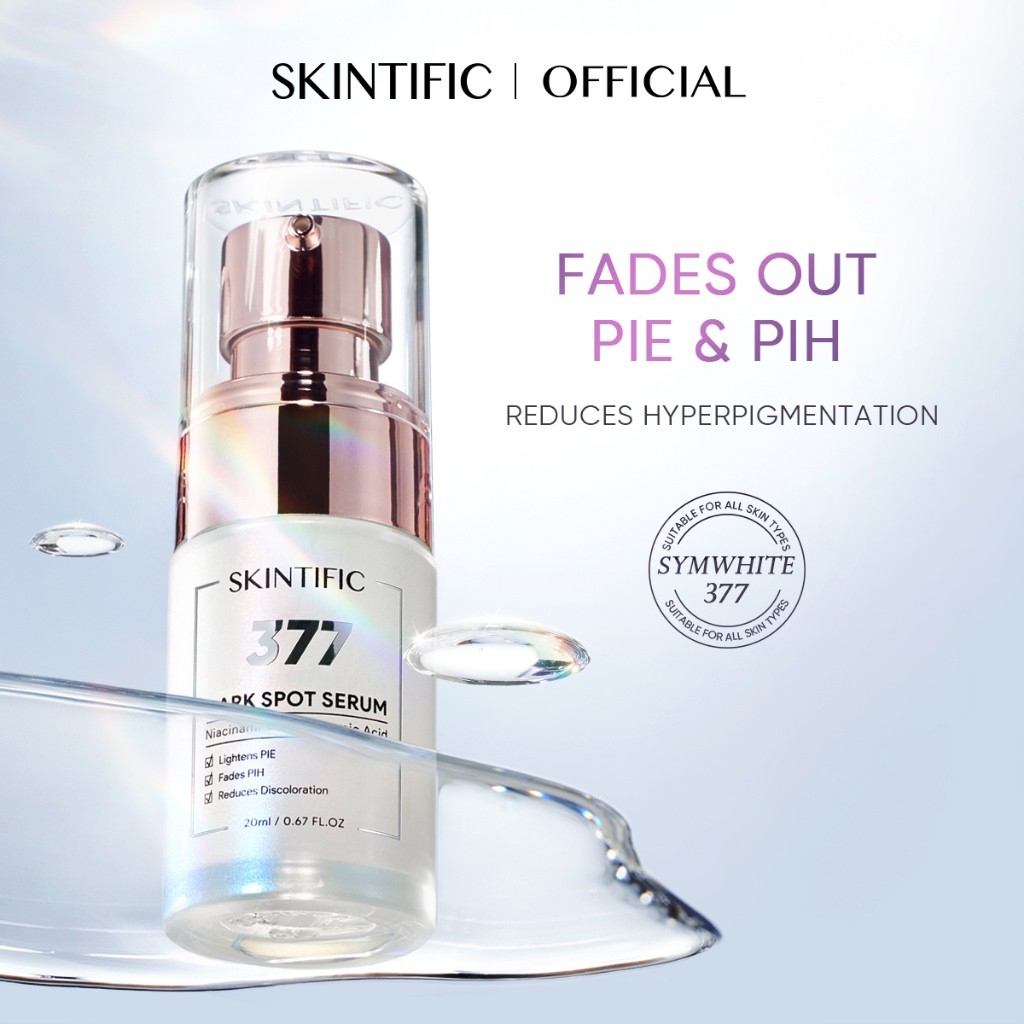 SKINTIFIC SymWhite 377 Serum Muka Fade Dark Spot in 14 days Essence with Niacinamide Brightening Whitening Skincare