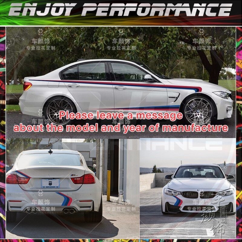 2pcs M Power Performance  Sticker BMW 1 3 4 5 GT6 7 M3 M4 M5 M6 F30 F10 E60 E90 E46 328 330 320 118 116 120 E36 E39 F20