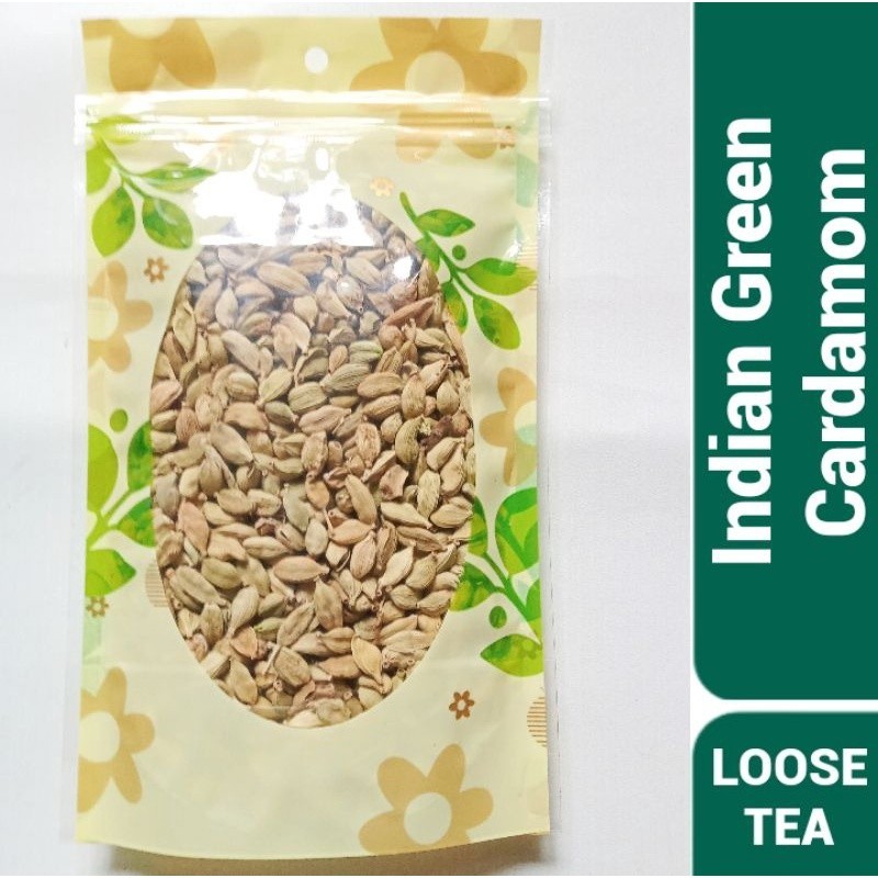 Indian Green Cardamom Tea Premium / Kapulaga Hijau India (50 Gram) -x1