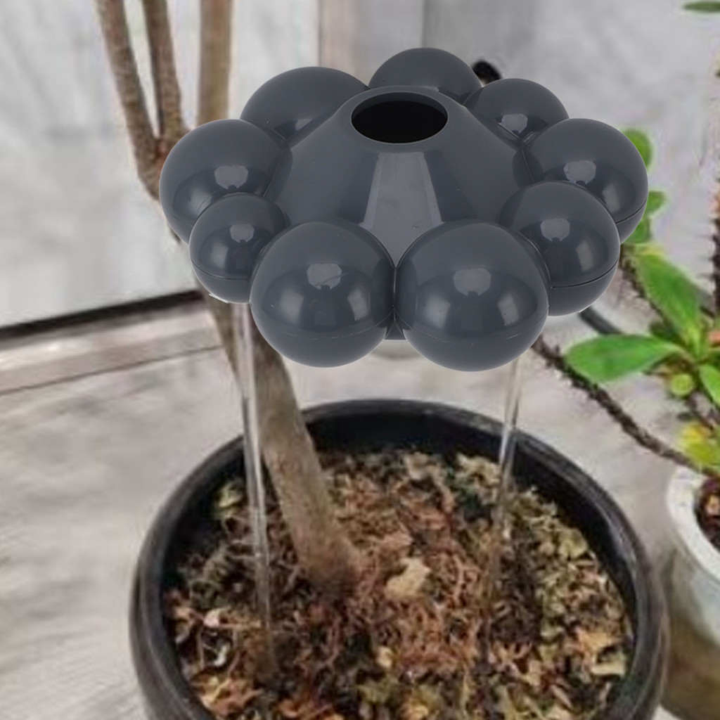 [herebuy] Plant Watering Rain Cloud Self Watering Planter Insert Devices Plant Watering Device Cloud Shape Gray