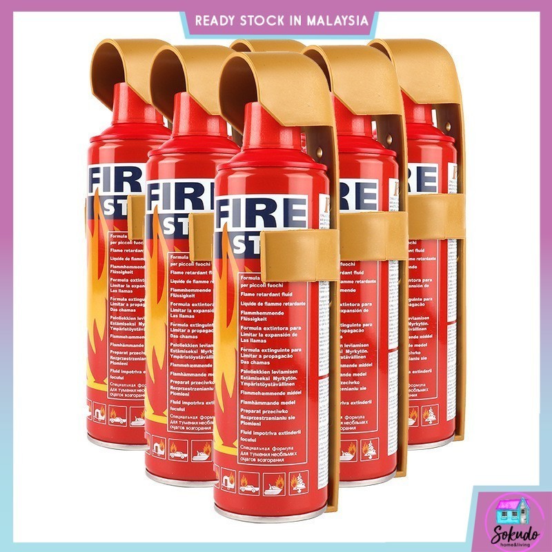 Extinguisher Fire Stop Pemadam api Foam Fire Extinguisher Home Emengency Portable Spray 500ml / 1000ml