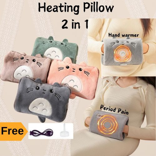 Tungku Elektrik Bantal Panas Berpantang Heating Hot Pad For Period Pain Hot Water Bag 熱敷袋 熱水袋 Tuam Air Panas Bag