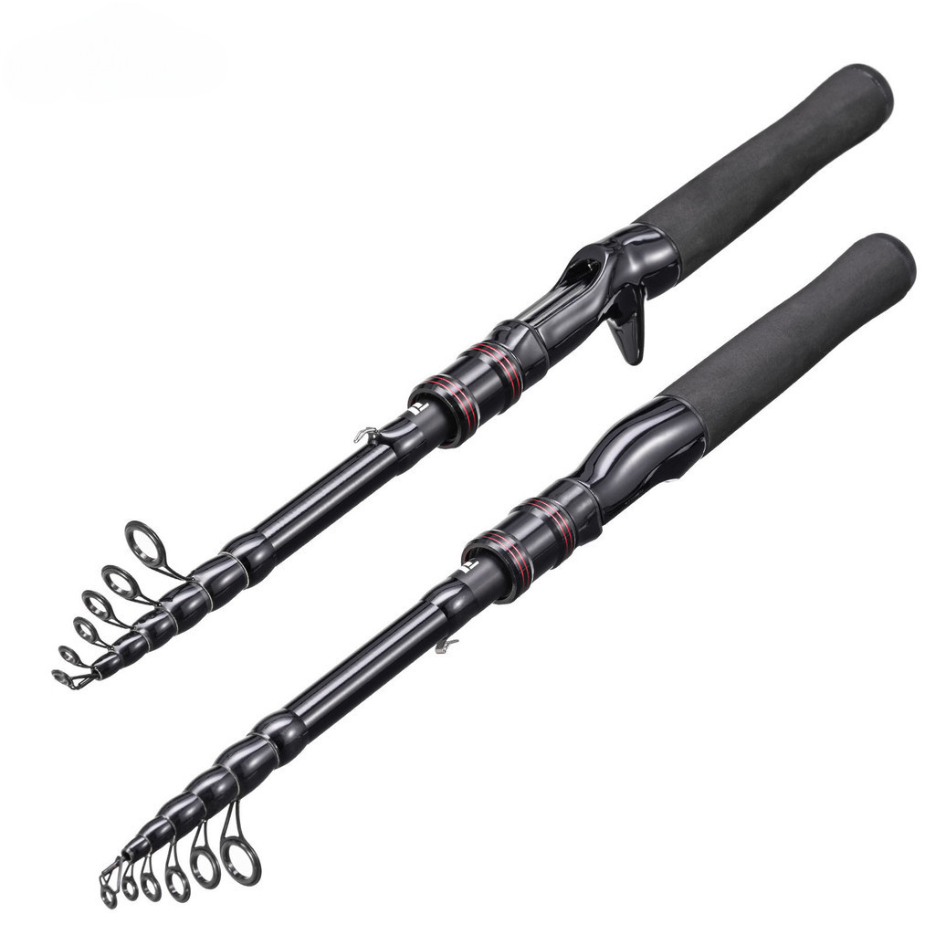 [TTFF] Carbon Retractable Medium Hardness mh Quick Adjustment F Lure Rod Portable Straight Handle Gun Handle 150/180/210cm Travel Universal Rod Sea Rod Fishing Rod Fishing Gear Wholesale