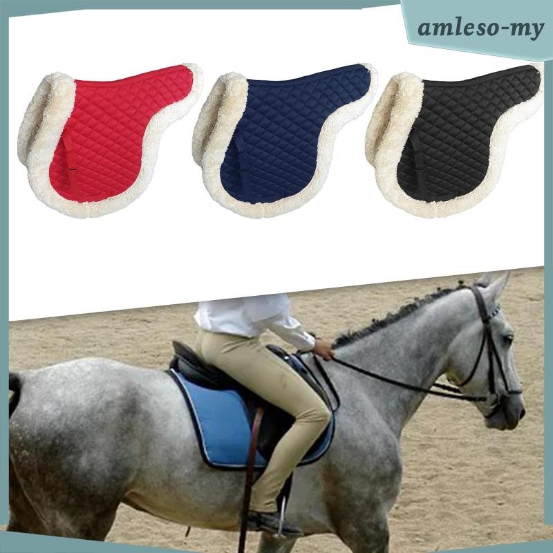 [AmlesoMY] Horse Saddle Pad Riding Seat Cushion Practical Comfortable Riding Accessories