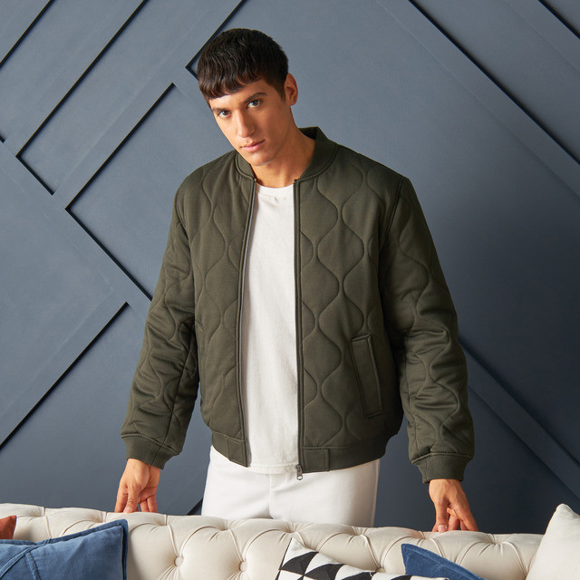 Max Fashion Quilted Bomber Jacket