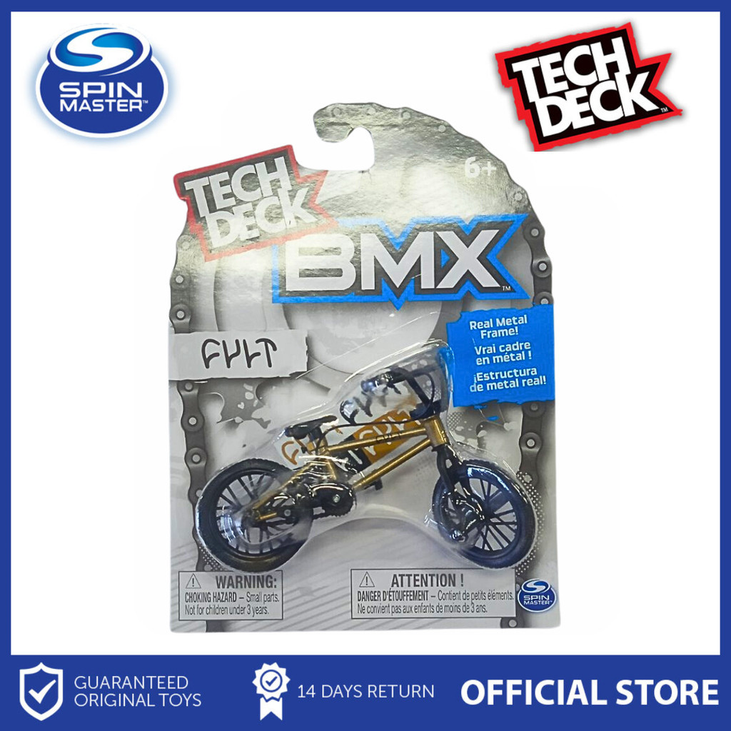 Tech Deck BMX Finger Bike Single Pack Bicycle Figure Toy Finger Collectibles - CULT GOLD FRAME