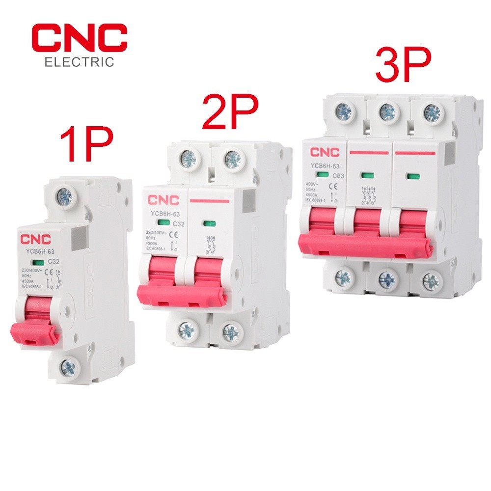 Premium Have CNC YCB6H-63 1P/2P/3P Miniature Circuit Breaker MCB Din Rail Mount Breaking Capacity 6A/10A/16A/20A/25A/... - Image 4