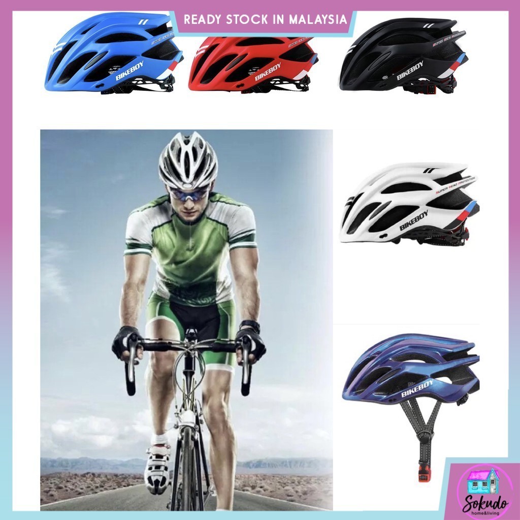 Bikeboy Men Adults MTB Moutain Bike Cycling Helmet Bicycle Helmet Ultralight Protective Gear Head Protection Bikes