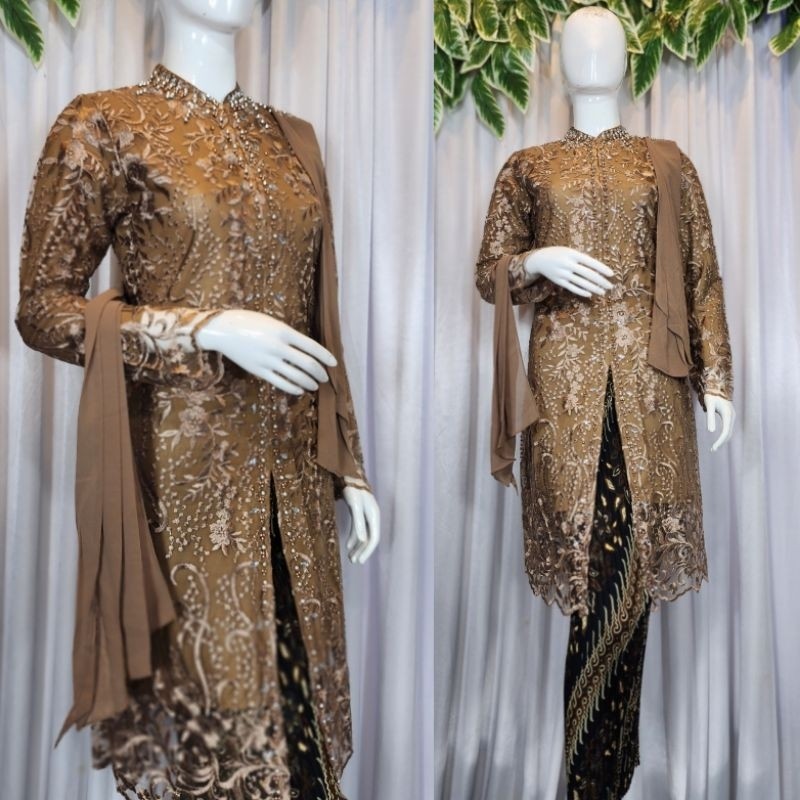 Must Durable Sequin tiile tunic kebaya Qintani Shawl party mother-in-law Purpose - Image 2