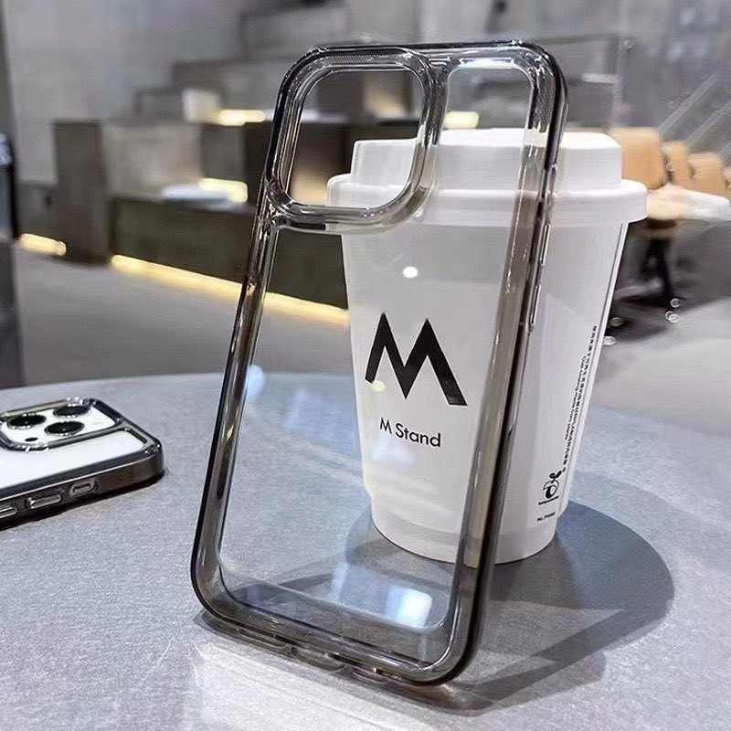 Ultra Crystal Clear Acrylic Anti Yellowish Case for iP 17 16 15 Pro Max 14 13 12 11 Space Transparent CASING COVER 手机壳