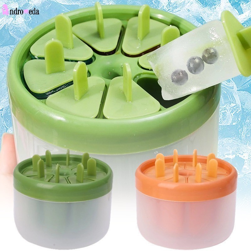 8 Grids Reusable Ice Cream Mold Handmade Popsicle Maker Mould Machine Summer DIY Ice Cube Making Tools Kitchen Accessories