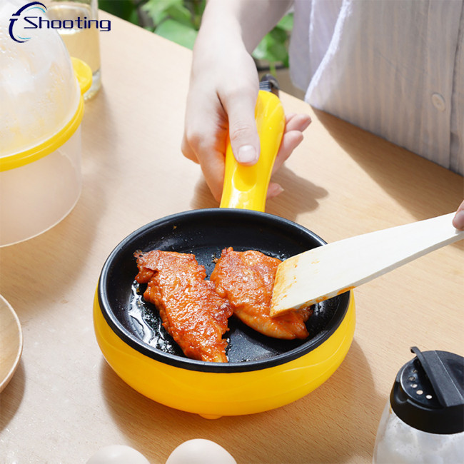 NEW!  Electric Skillet, Non-Stick Small Egg Skillet, Overheating Protection, Mini Electric Ramen Noodles Boiling Pot For