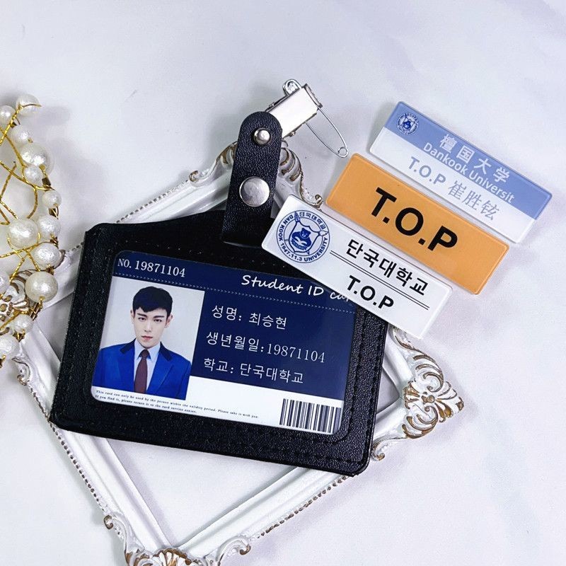 Limited Time Special Offer Choi Seung Hyun Merchandise School Badge Name Badge Student ID Pendant Pin Sandalwood University T.O.P Brooch Collection Gift Giv