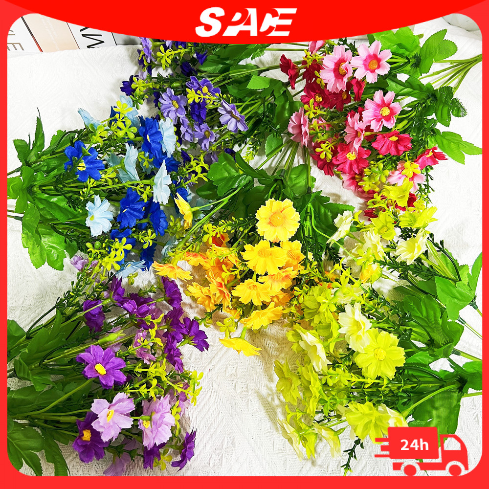 [1Bouquet] Marguerite Daisy Artificial Flower Bouquet bunga hiasan Ruang Tamu Wedding Doorgift假花束