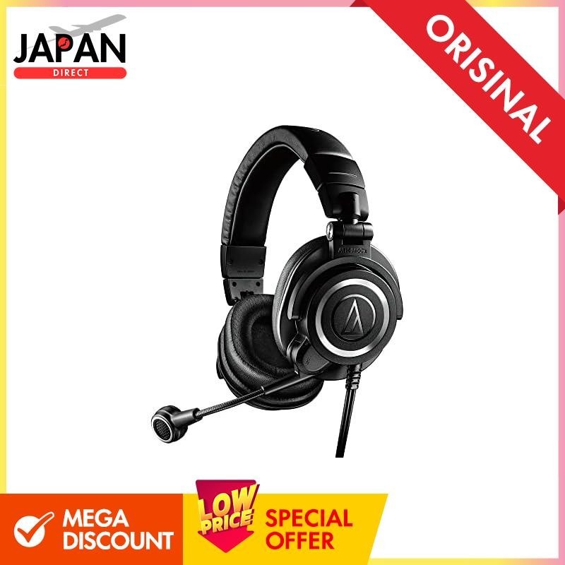 Audio-Technica ATH-M50xSTS Headset Wired XLR Condenser Microphone Headphone: 3.5mm TRS connection Microphone: XLR connection Streamer Content creator Game live streaming Podcast [Genuine in Japan] Black