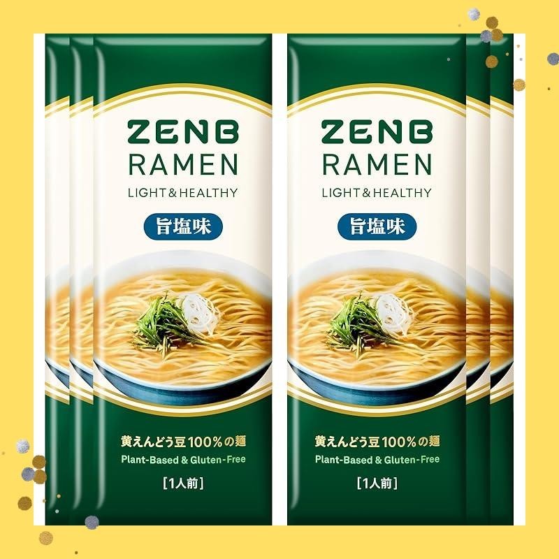 ZENB ZENB Ramen Meal Kit 6 servings, salty flavor, quick boil 4 minutes [ gluten free ramen noodles gluten free ramen noodles gluten free ramen noodles gluten free ramen noodles gluten free ramen noodles gluten free ramen noodles sugar restriction sugar c