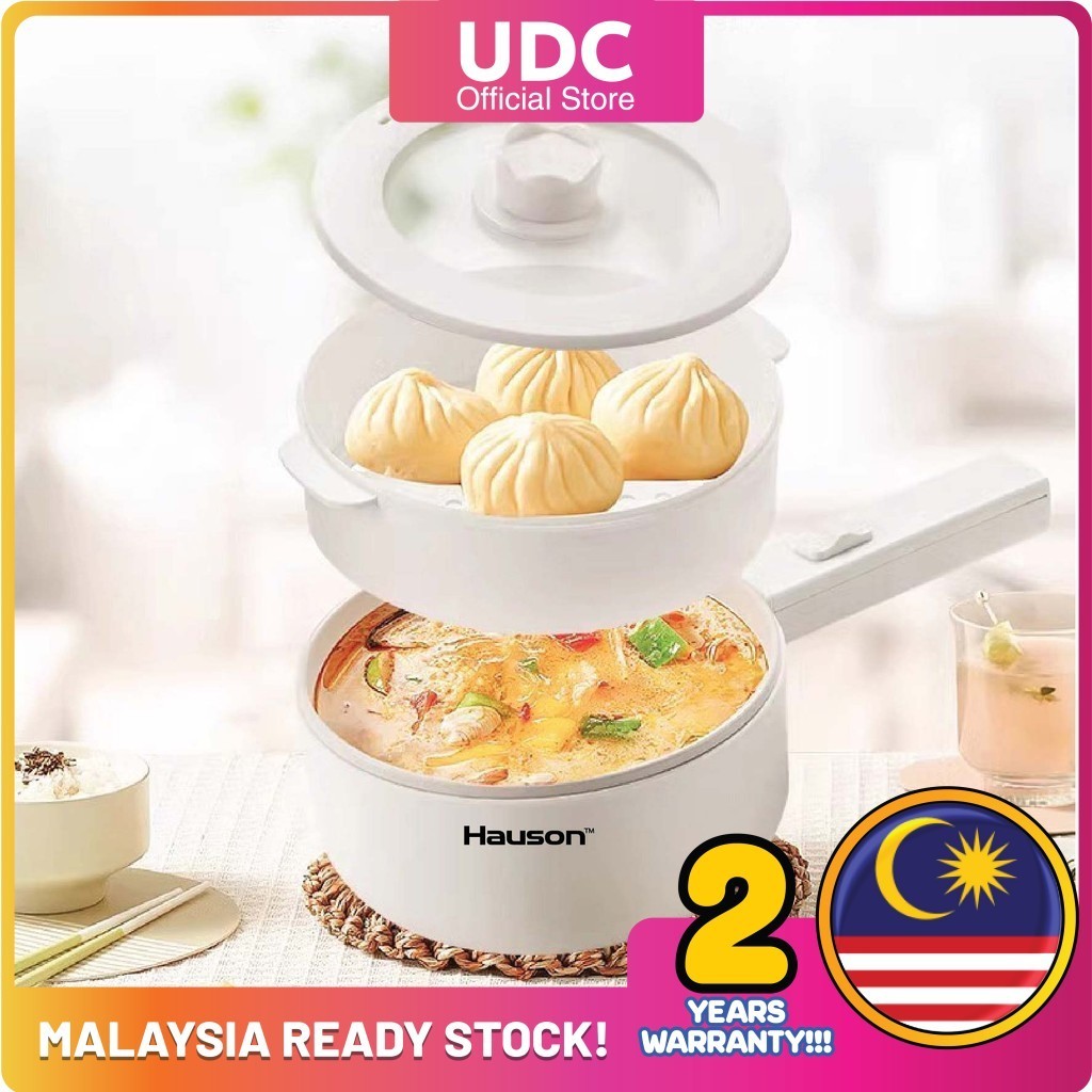 UDC 🥘 Multifunctional Electric Cooker With Steamer Frying Pan Hot Pot Rice Cooker Pot Non Stick Periuk ceramic 電煮鍋