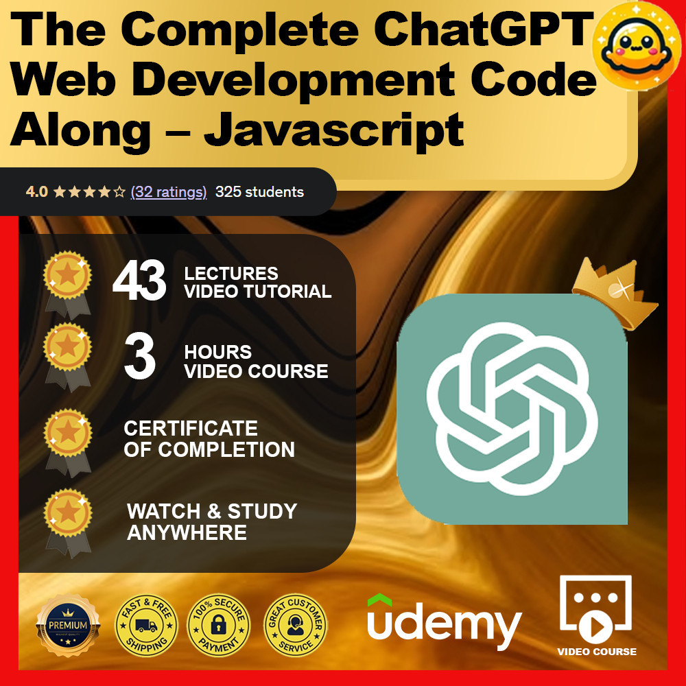 [Video Course]The Complete ChatGPT Web Development Code Along – Javascript