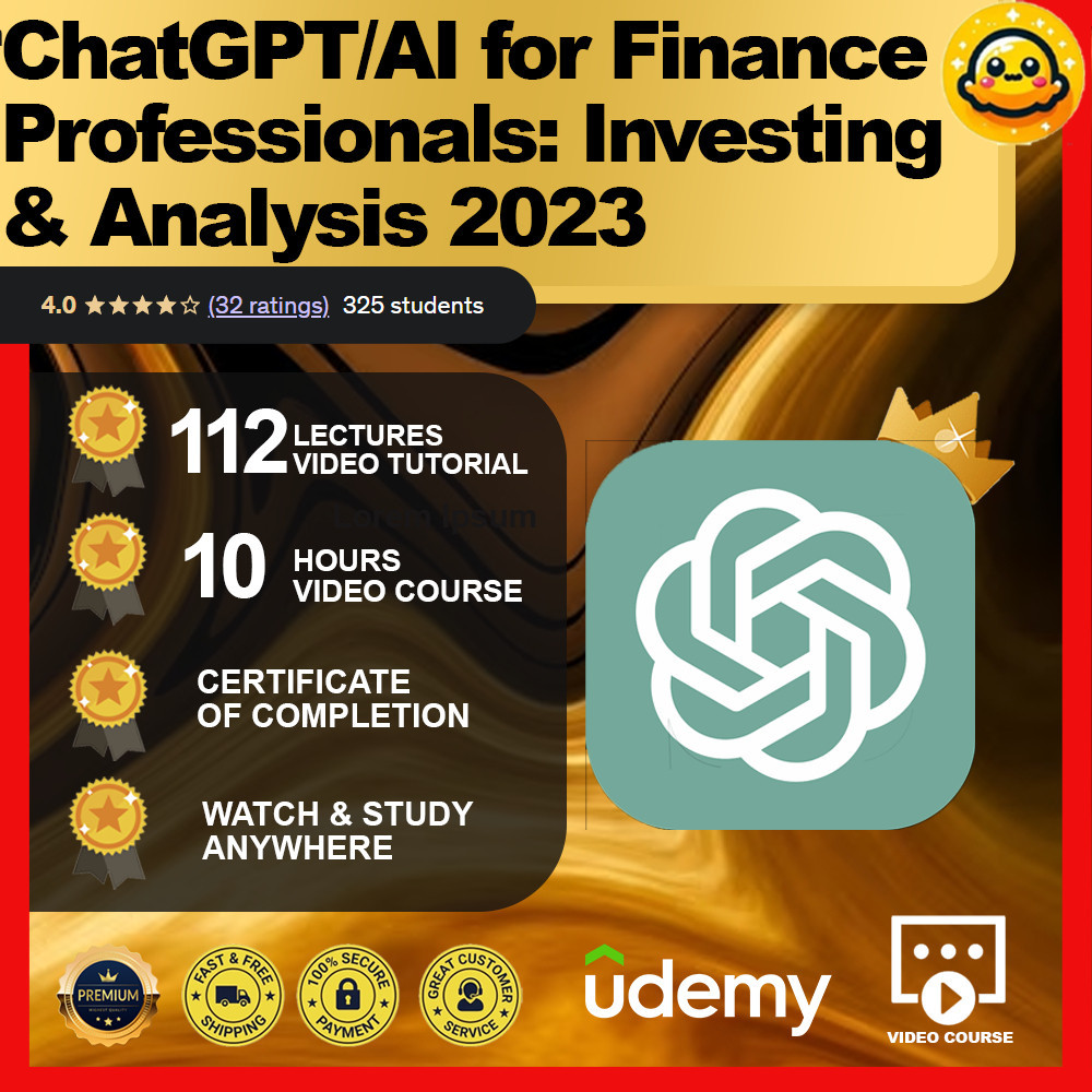 [Video Course]ChatGPT/AI for Finance Professionals: Investing & Analysis