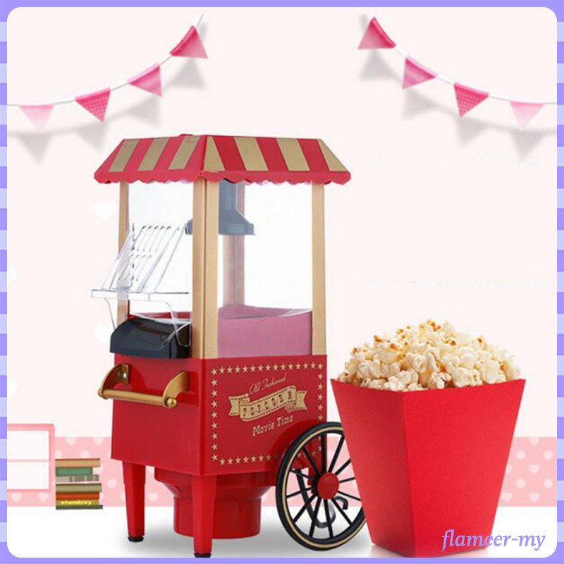 [FlameerMY] Home Small Popcorn Maker Retro Machine For Kids EU Plug