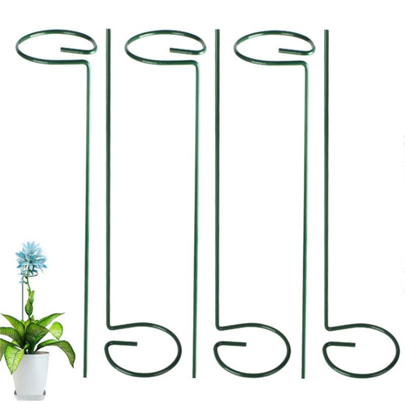 Monthly Flower Stand Rattan Climbing Frame Outdoor Iron Flower Support Rod Stand Plant Flower Anti-Inverted Rod Gardening Fixing Frame