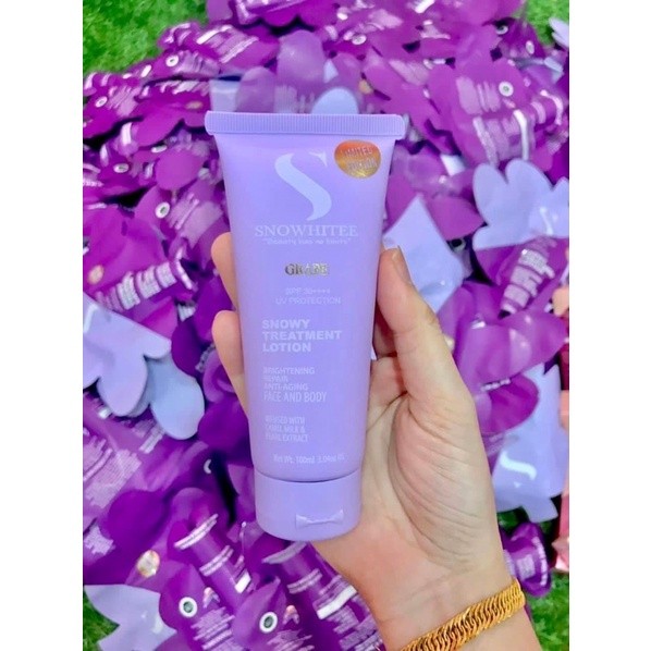 SNOWY TREATMENT LOTION SUSU UNTA / SNOWY TREATMENT BOMBSHELL / SNOWY GRAPE