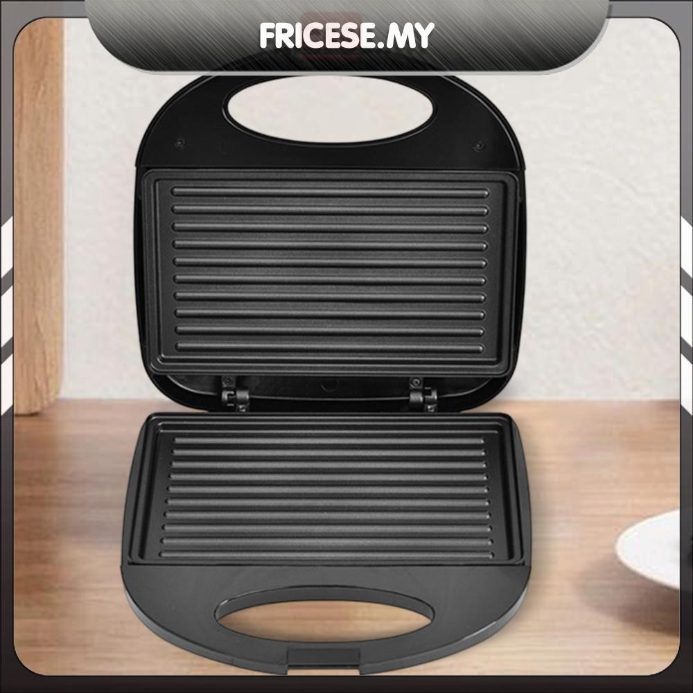 [Fricese.my] Electric Panini Press 750W Breakfast Machine Non-stick Coated Kitchen Appliances