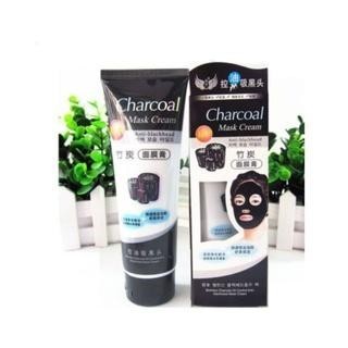 CHARCOAL MASK CREAM ANTI - BLACKHEAD 130G Wajah Face Kulit Skincare