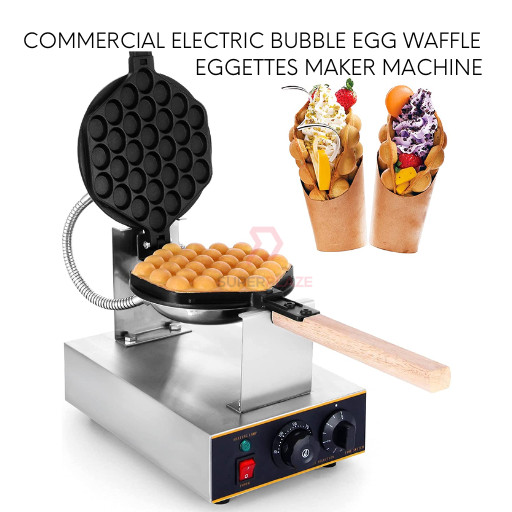 Commercial Electric Bubble Egg Waffle Baker Machine Eggettes Waffle Maker