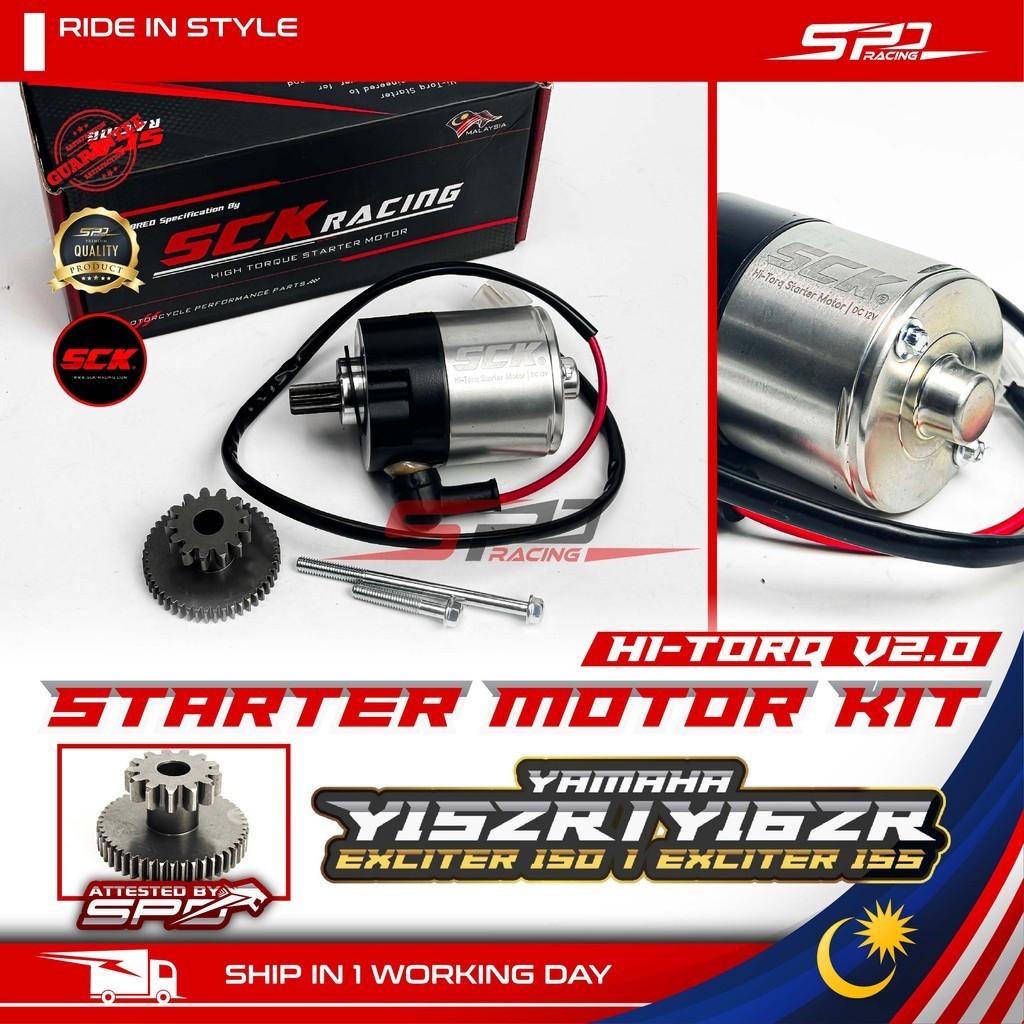 Y15 Y16 Racing Starter Motor Kit I HIGH - TORQ 2.0 SCK Racing For YAMAHA Y15ZR Y16ZR